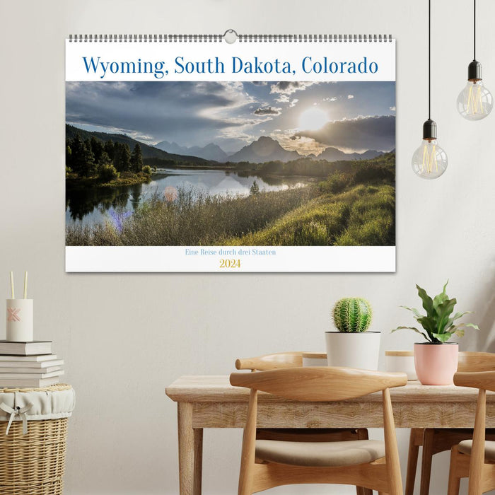 Wyoming, South Dakota Colorado (CALVENDO Wandkalender 2024)
