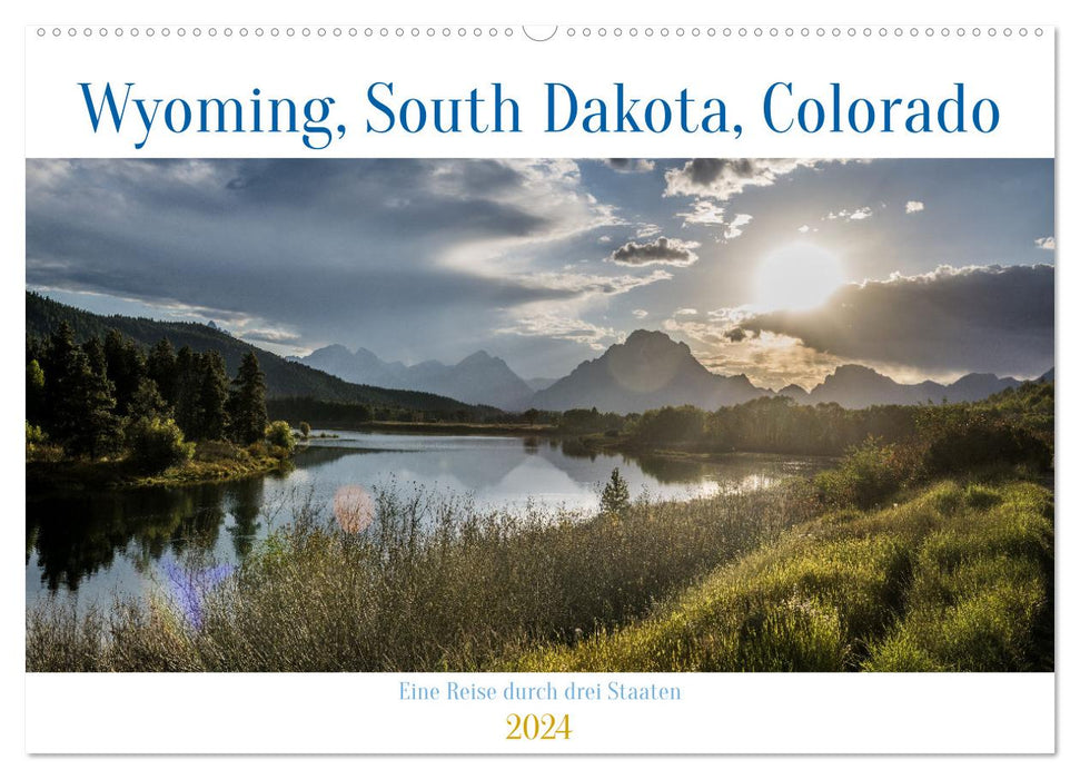 Wyoming, South Dakota Colorado (CALVENDO Wandkalender 2024)