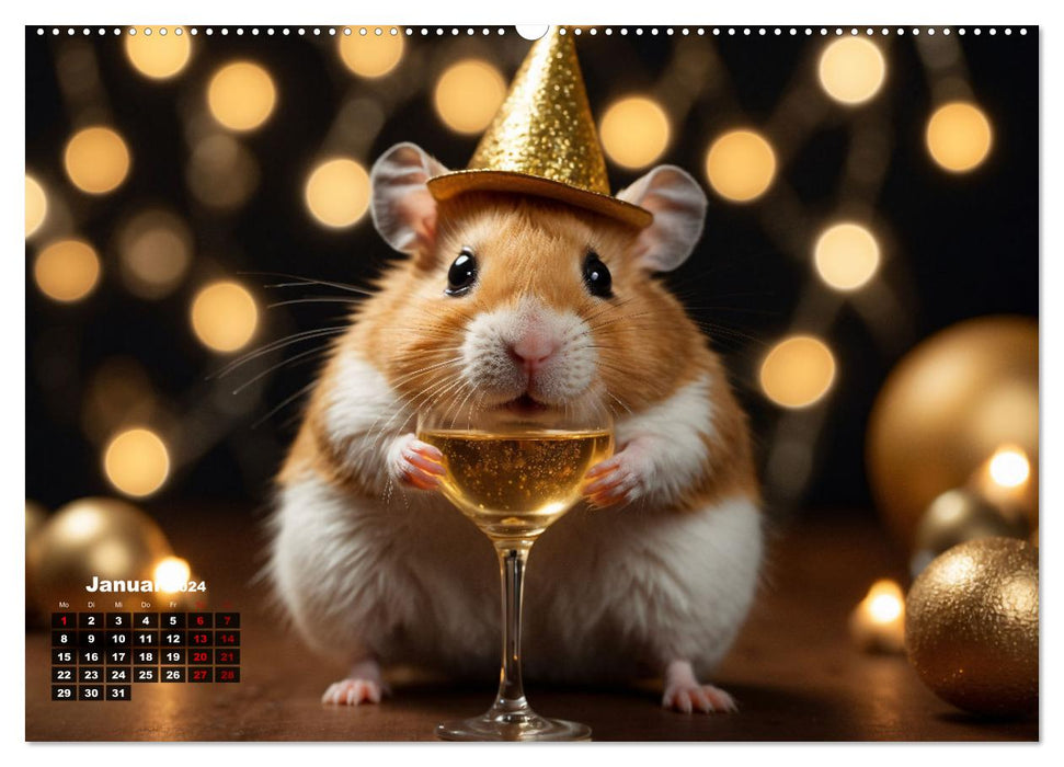 Hamstertage (CALVENDO Wandkalender 2024)