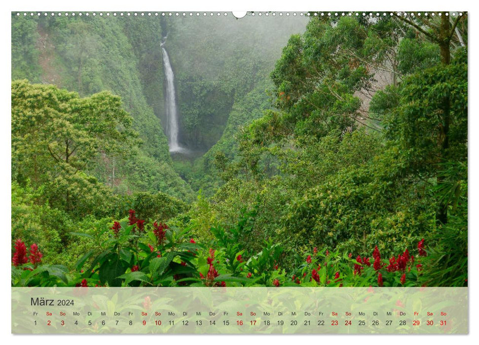 Bekanntes und Unbekanntes Costa Rica (CALVENDO Premium Wandkalender 2024)