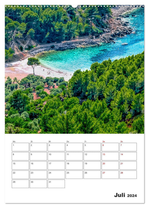 Mallorca - Traumhafte Insel auf der Sonnenseite (CALVENDO Premium Wandkalender 2024)