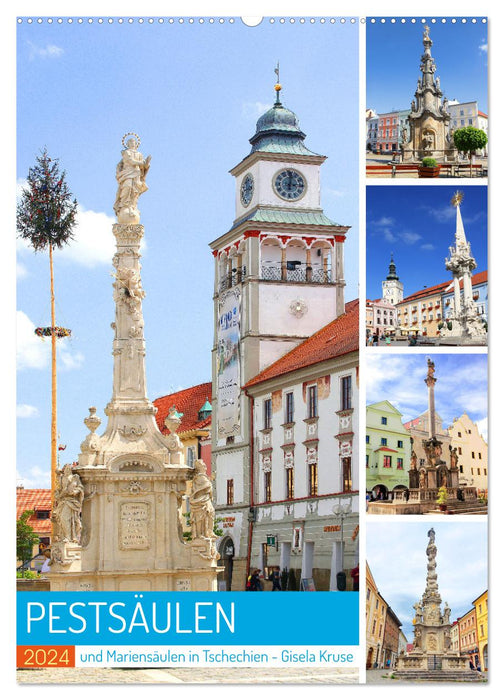 Pestsäulen und Mariensäulen in Tschechien (CALVENDO Wandkalender 2024)