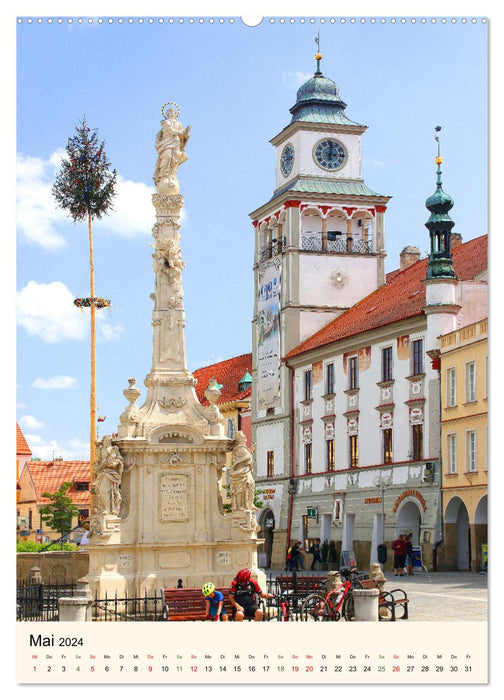 Pestsäulen und Mariensäulen in Tschechien (CALVENDO Premium Wandkalender 2024)