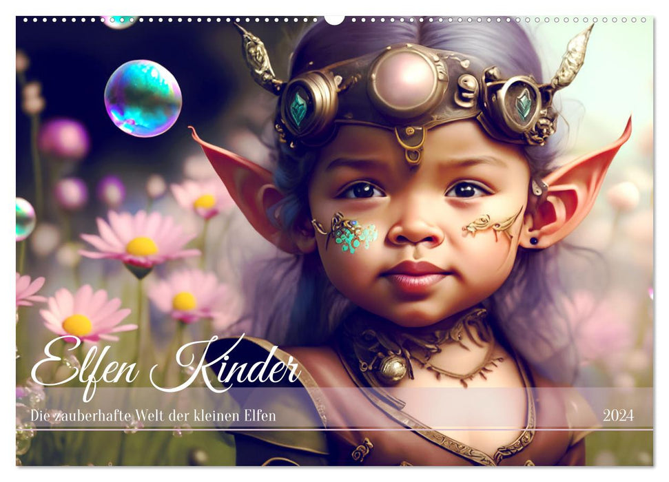 Elfen Kinder - Die zauberhafte Welt der kleinen Elfen (CALVENDO Wandkalender 2024)