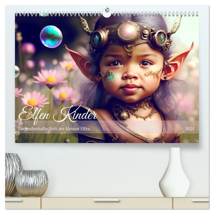 Elfen Kinder - Die zauberhafte Welt der kleinen Elfen (CALVENDO Premium Wandkalender 2024)
