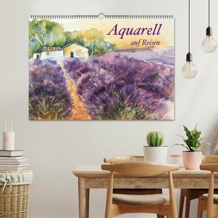 Aquarell auf Reisen - mit Eckard Funck (CALVENDO Wandkalender 2024)