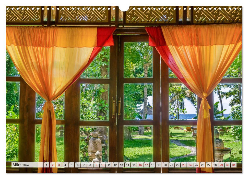 Himmlisch schlafen in Bali (CALVENDO Wandkalender 2024)