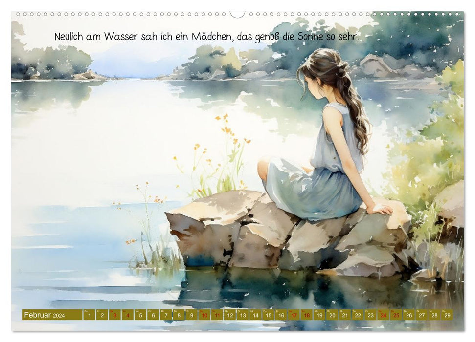 Neulich am Wasser (CALVENDO Wandkalender 2024)