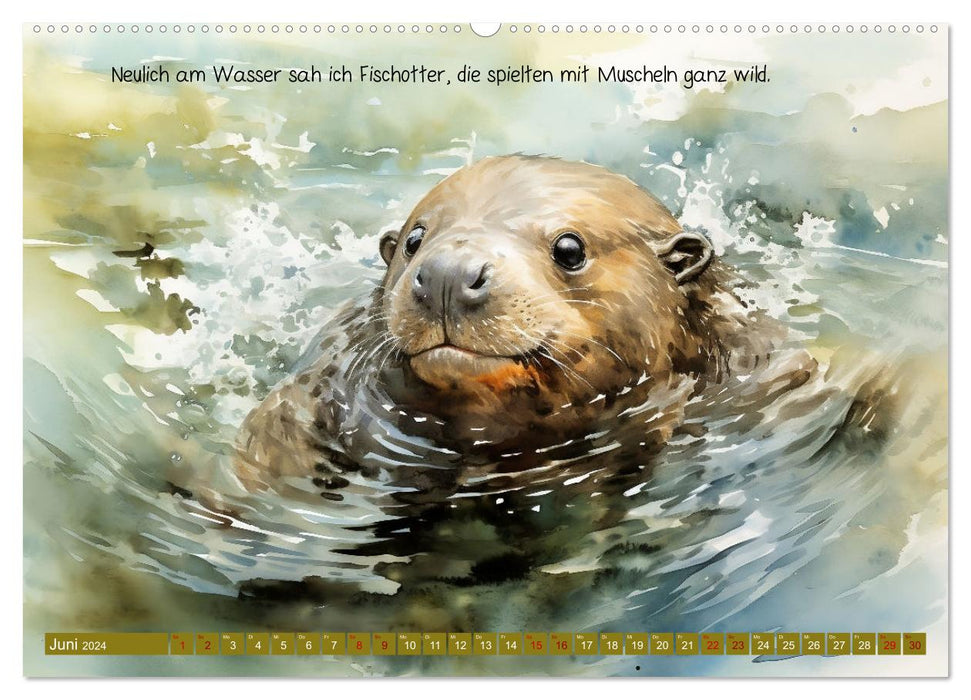 Neulich am Wasser (CALVENDO Wandkalender 2024)