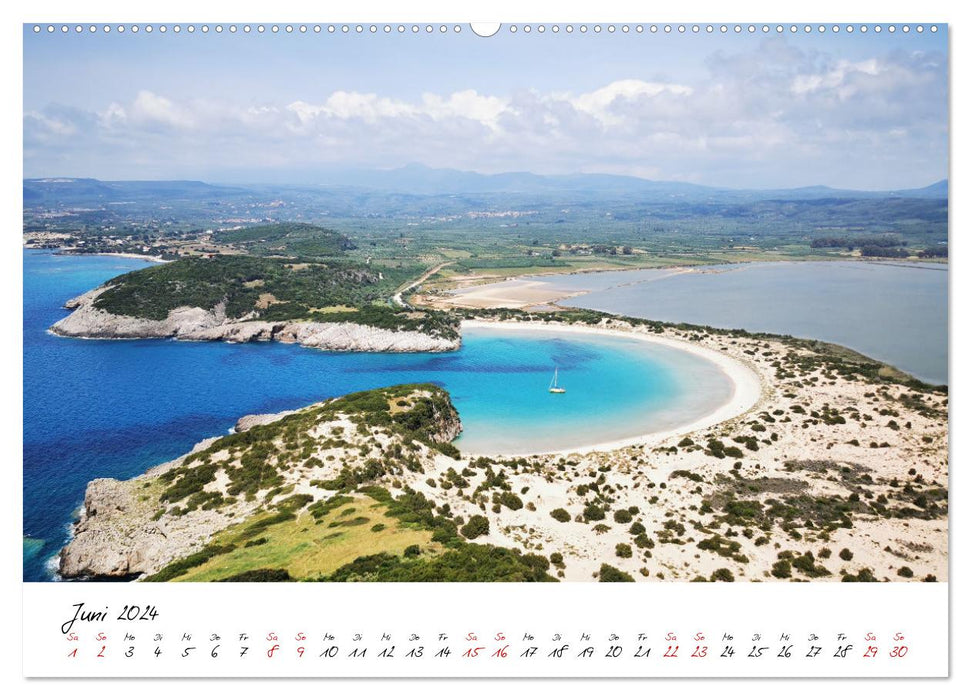 Berge und Meer: ein Vanlife-Abenteuer im Westen Griechenlands (CALVENDO Wandkalender 2024)