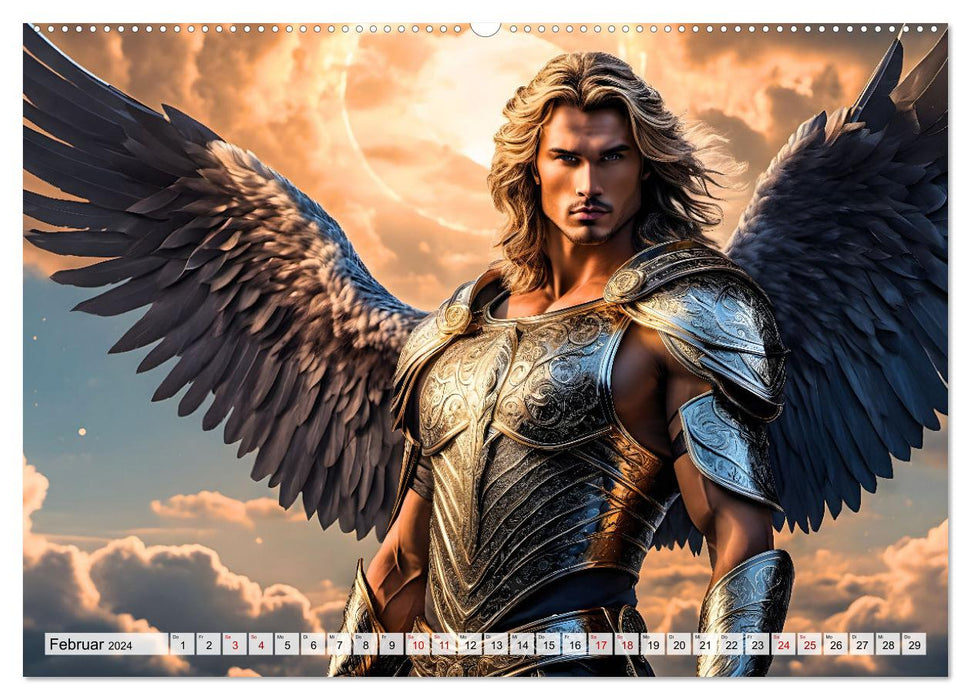 Engel - Kämpfer gegen das Böse (CALVENDO Premium Wandkalender 2024)