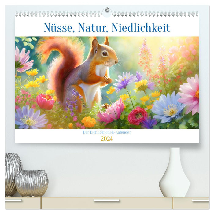 Der Eichhörnchen-Kalender (CALVENDO Premium Wandkalender 2024)