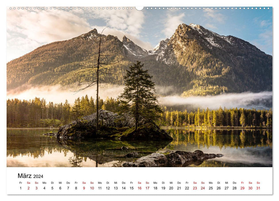 Naturwelten in Deutschland - Von Norden bis Süden (CALVENDO Premium Wandkalender 2024)