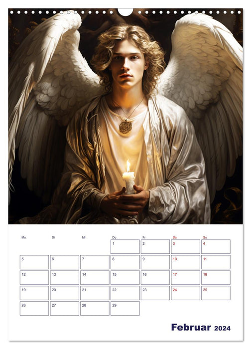 Die reine Schönheit der Engel (CALVENDO Wandkalender 2024)