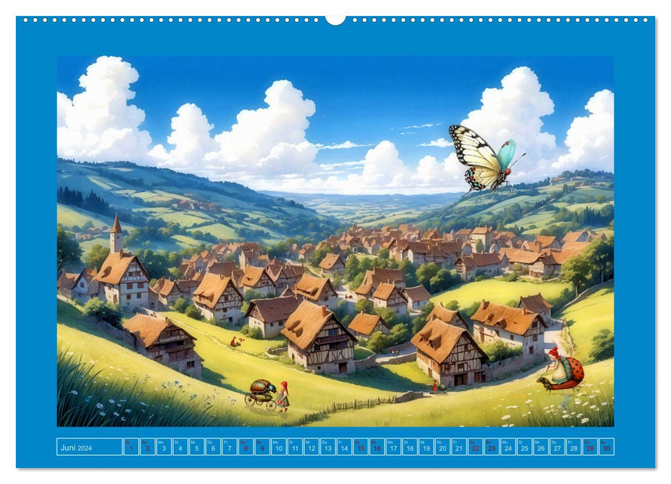Die rollenden Käfer von Krabblingerode (CALVENDO Premium Wandkalender 2024)