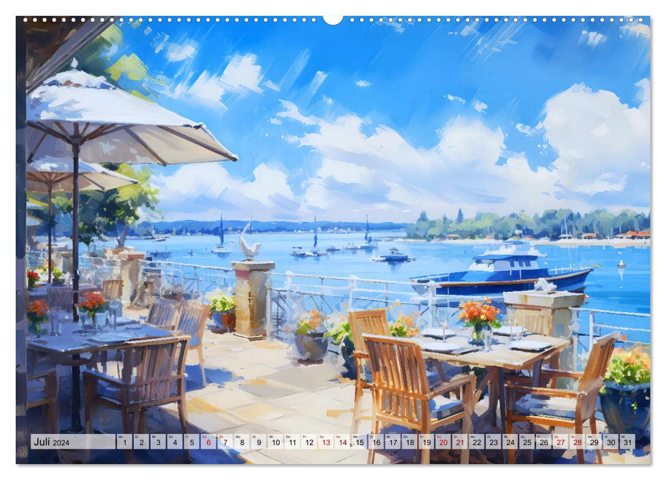 Hafenkante - Ein Leben mit und für den Hafen (CALVENDO Premium Wandkalender 2024)