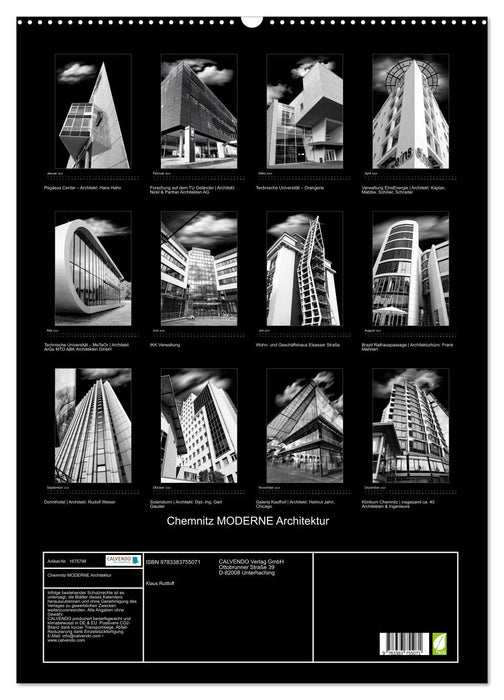 Chemnitz MODERNE Architektur (CALVENDO Wandkalender 2024)