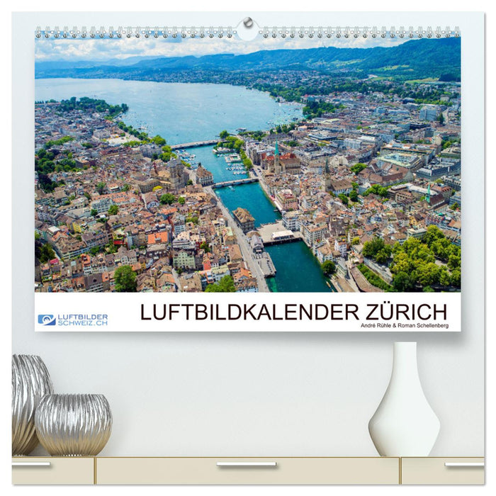 Luftbildkalender Zürich (CALVENDO Premium Wandkalender 2024)