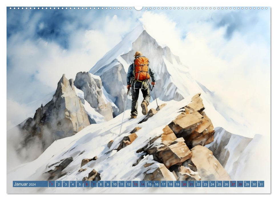 Die Magie der Bergwelt (CALVENDO Premium Wandkalender 2024)