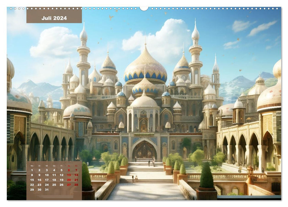 Exotische Paläste (CALVENDO Premium Wandkalender 2024)