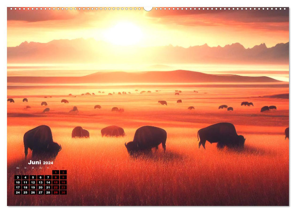 Prärie Welten - Ein Kalender, der die Seele der Prärie einfängt. (CALVENDO Premium Wandkalender 2024)