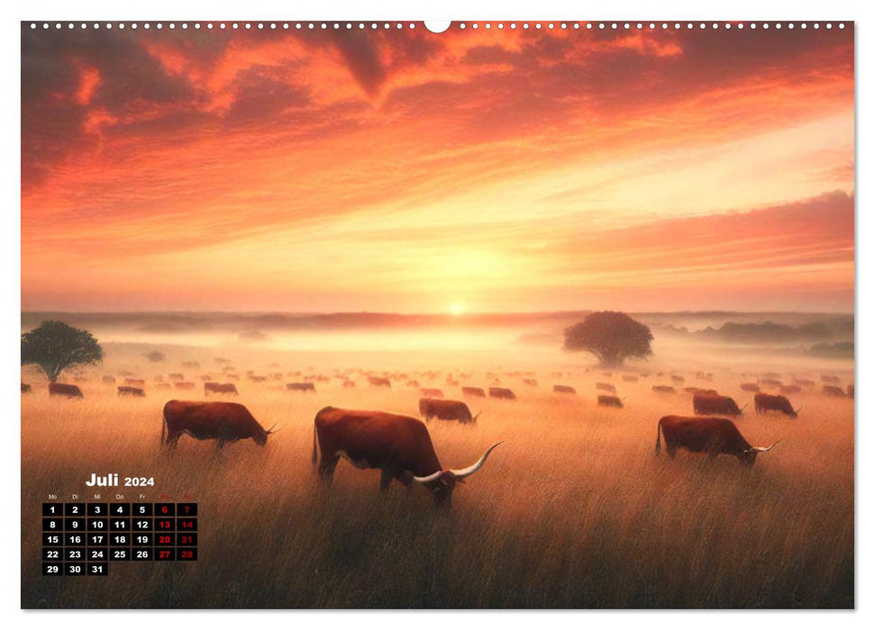 Prärie Welten - Ein Kalender, der die Seele der Prärie einfängt. (CALVENDO Premium Wandkalender 2024)