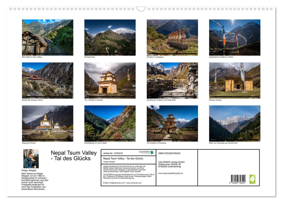 Nepal Tsum Valley - Tal des Glücks (CALVENDO Wandkalender 2024)