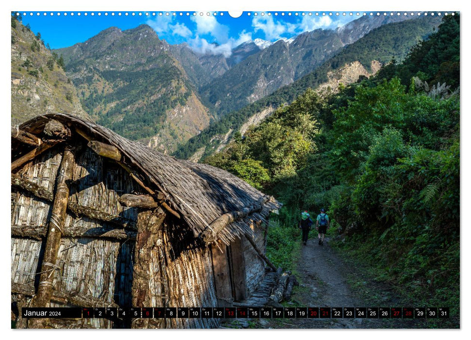 Nepal Tsum Valley - Tal des Glücks (CALVENDO Wandkalender 2024)