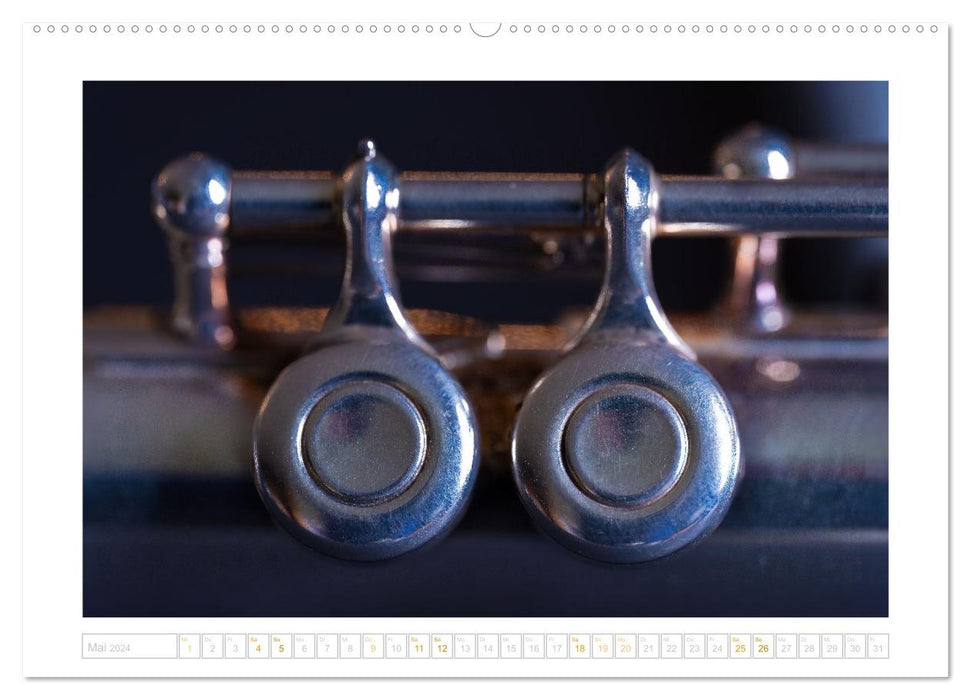 Die Querflöte, ein herrliches Instrument (CALVENDO Wandkalender 2024)