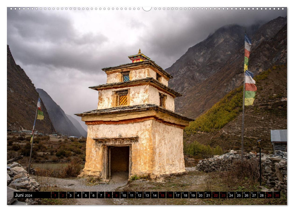 Nepal Tsum Valley - Tal des Glücks (CALVENDO Premium Wandkalender 2024)