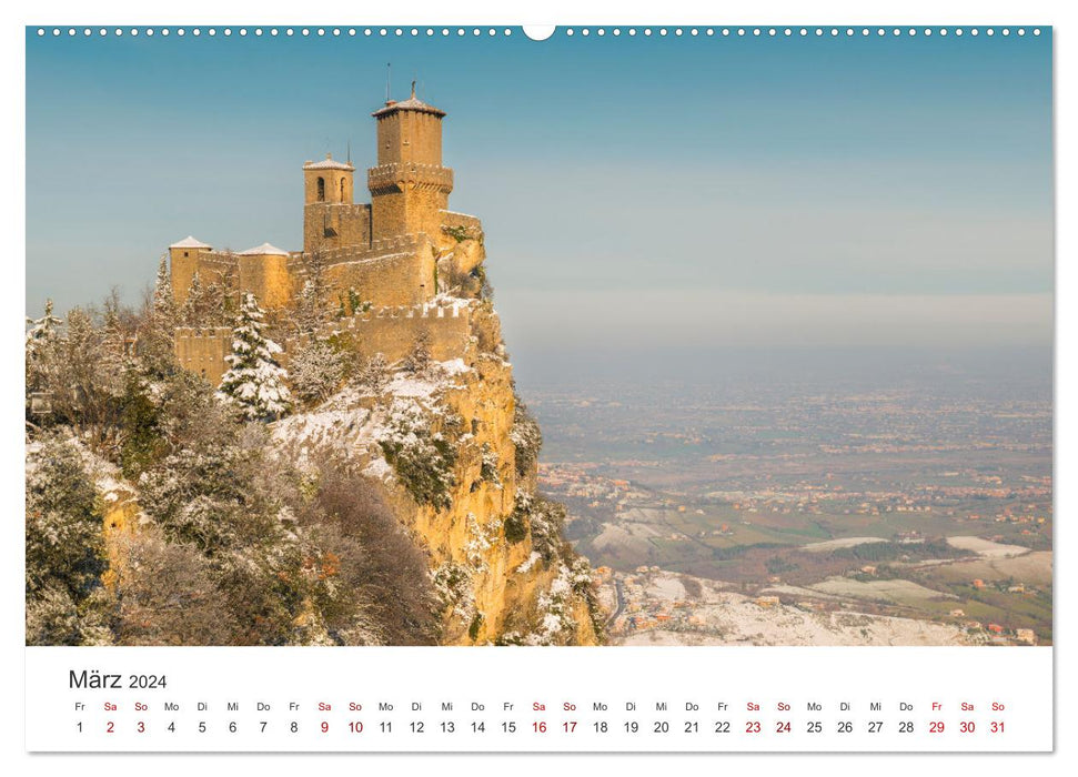 San Marino Die älteste Republik der Welt (CALVENDO Wandkalender 2024)