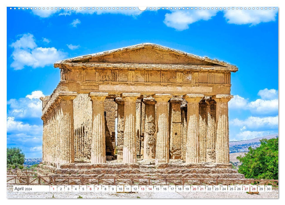 Magna Graecia - Sites antiques grecs du sud de l'Italie (Calvendo Premium Wall Calendar 2024) 