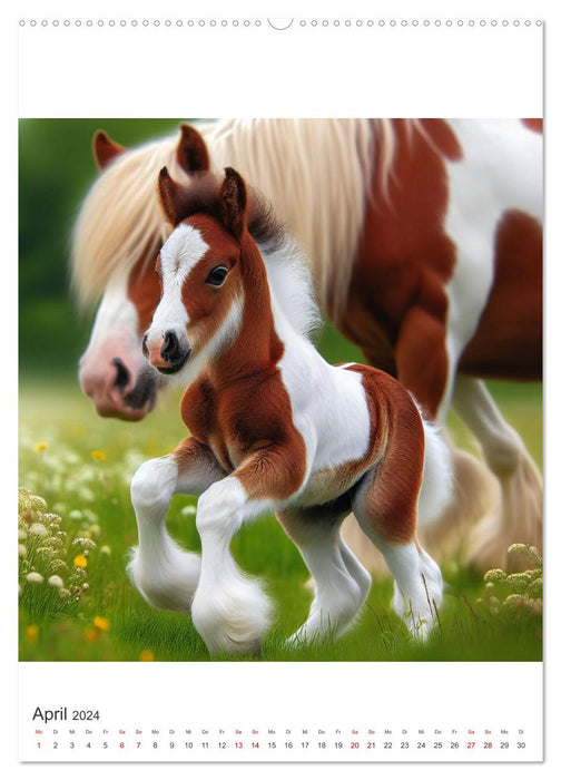 Gypsy Vanner Tinker - la beauté majestueuse des chevaux Tinker (calendrier mural CALVENDO 2024) 