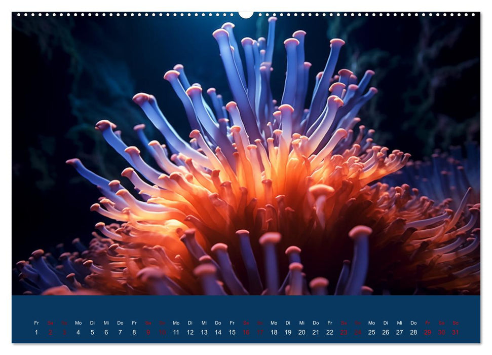 Farbenpracht im Ozean - Die Schönheit der Korallen (CALVENDO Wandkalender 2024)