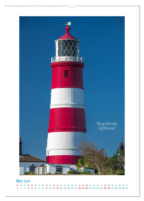 Leuchttürme an britischen Küsten (CALVENDO Premium Wandkalender 2024)