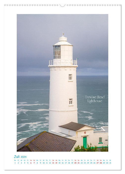 Leuchttürme an britischen Küsten (CALVENDO Premium Wandkalender 2024)