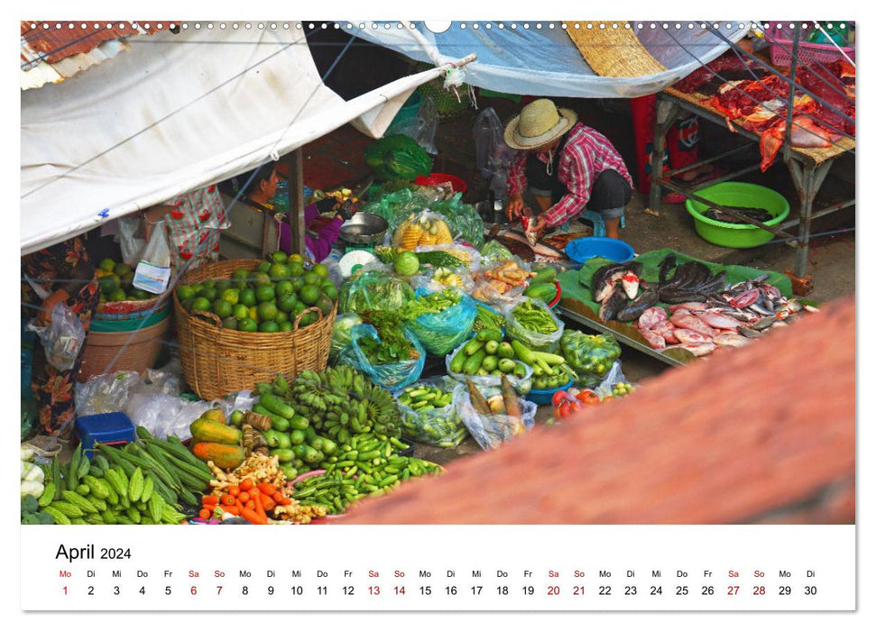 Pleins feux sur le Cambodge (Calendrier mural CALVENDO Premium 2024)