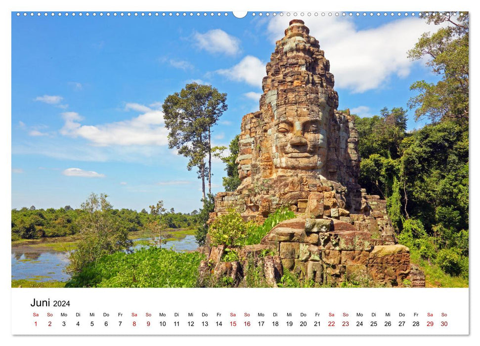 Blickpunkte in Kambodscha (CALVENDO Premium Wandkalender 2024)