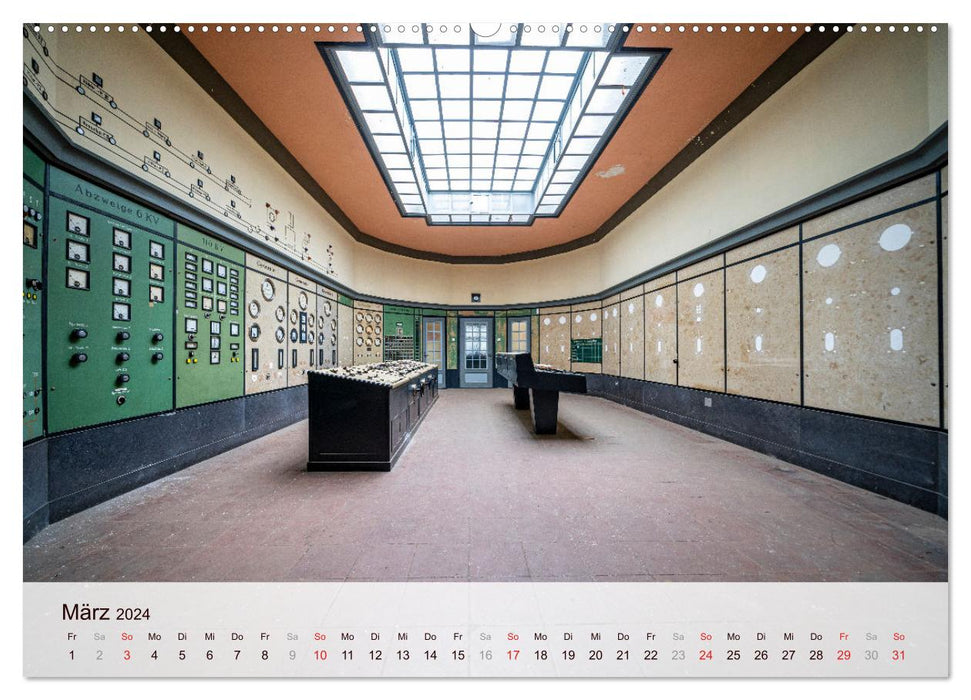 Lieux perdus - abandonnés et oubliés (calendrier mural CALVENDO 2024) 