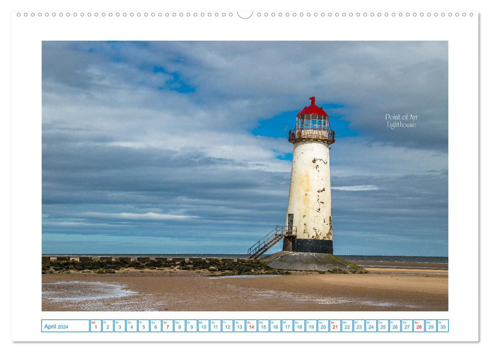 Phares le long de la côte britannique (Calvendo Premium Wall Calendar 2024) 
