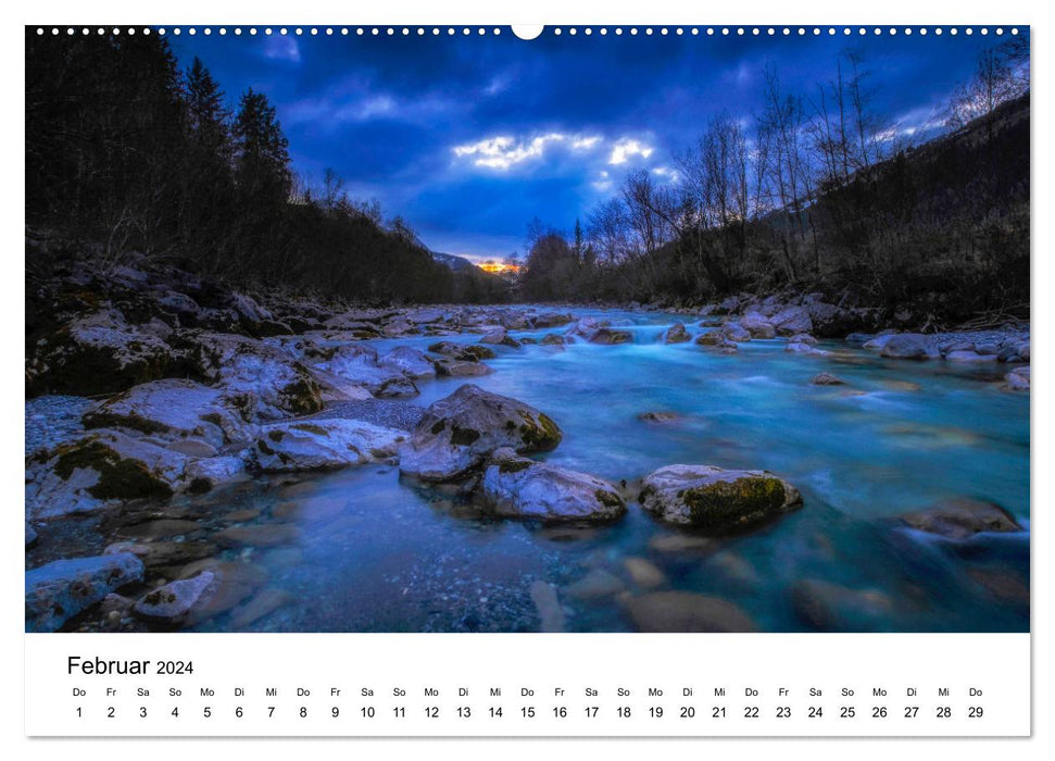 Flusswelt Schweiz (CALVENDO Wandkalender 2024)