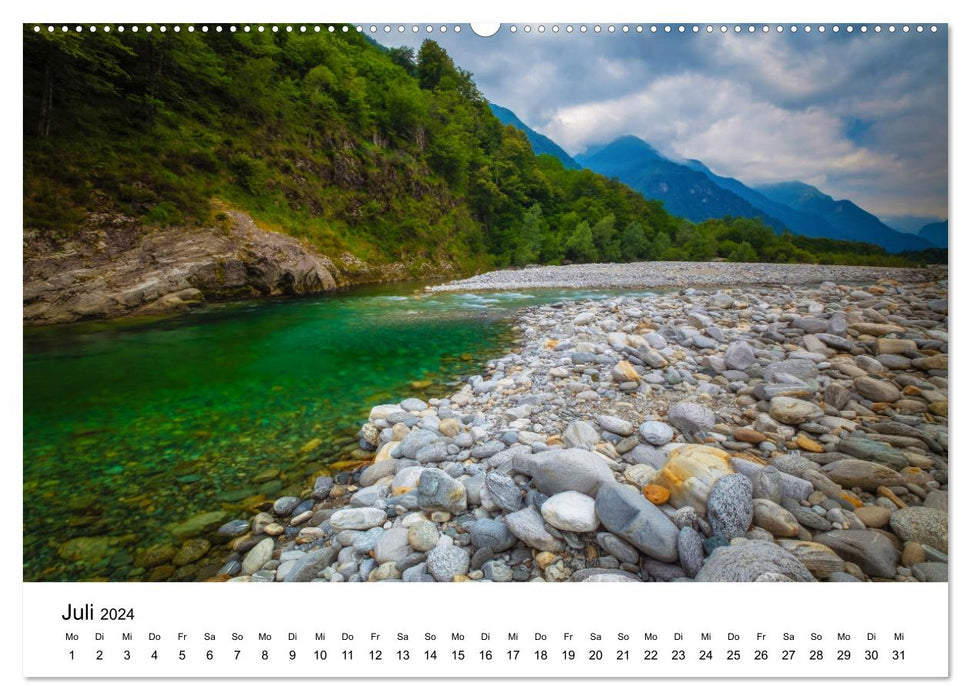 Flusswelt Schweiz (CALVENDO Premium Wandkalender 2024)