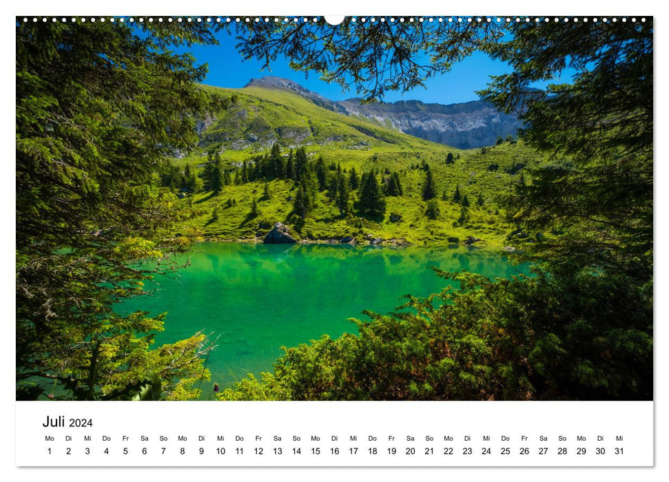 Wunderwelt Schweiz (CALVENDO Premium Wandkalender 2024)
