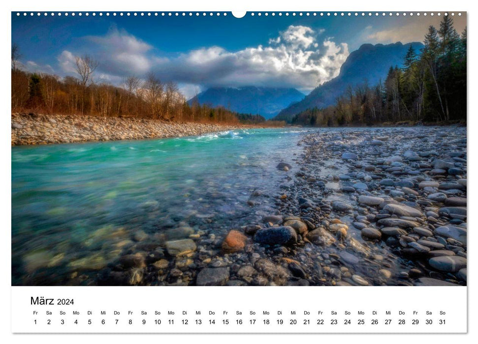Wasserwelt Schweiz (CALVENDO Premium Wandkalender 2024)