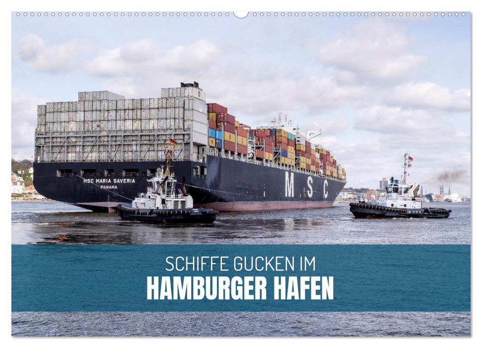 Schiffe gucken im Hamburger Hafen (CALVENDO Wandkalender 2025)