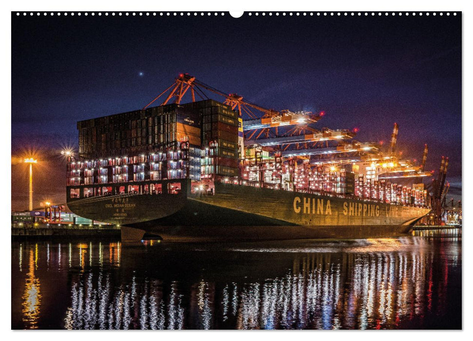 Schiffe gucken im Hamburger Hafen (CALVENDO Wandkalender 2025)