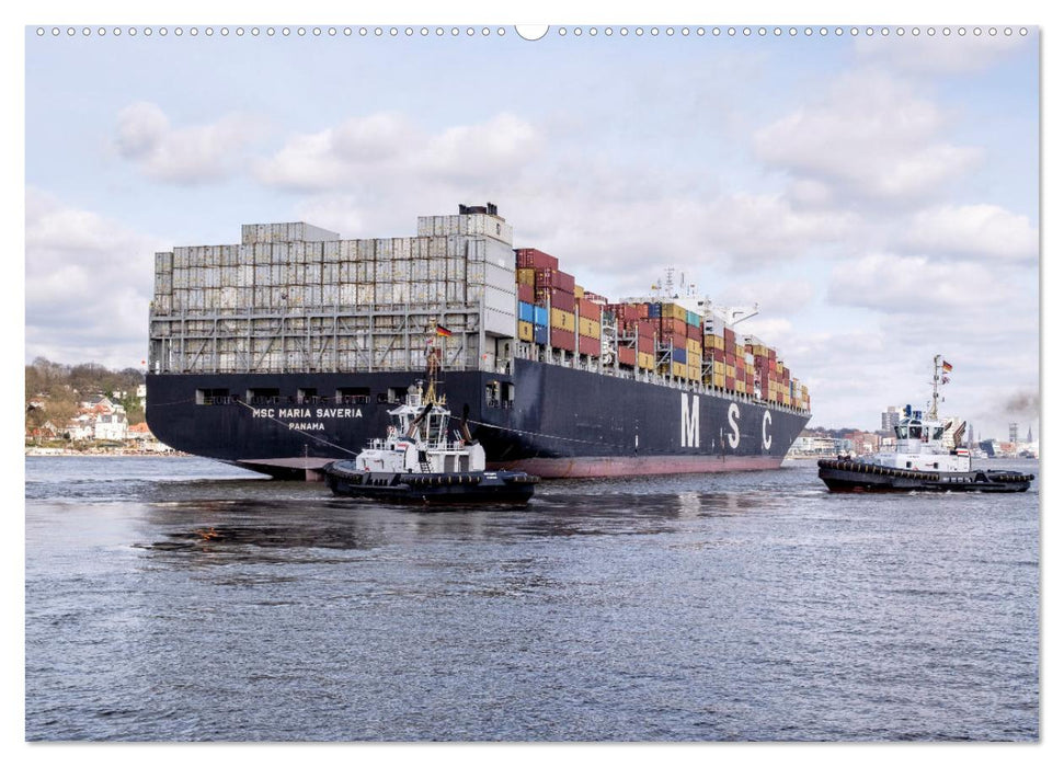 Schiffe gucken im Hamburger Hafen (CALVENDO Premium Wandkalender 2025)