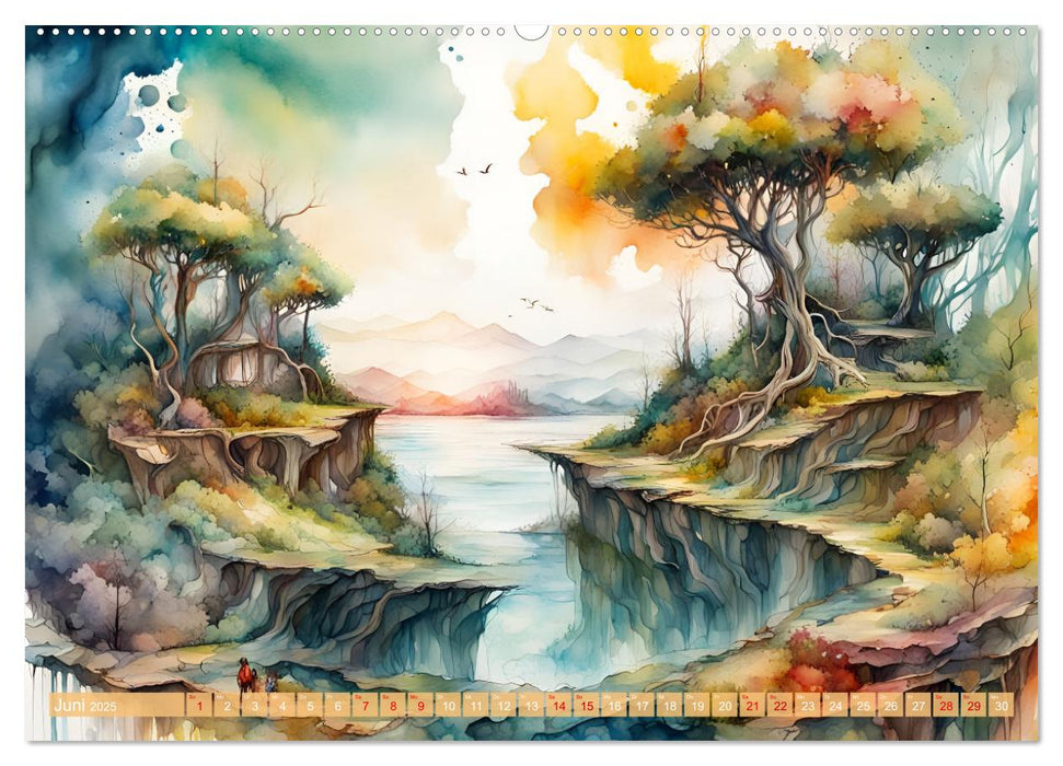 Landschaften Von Frühling bis Winter (CALVENDO Premium Wandkalender 2025)