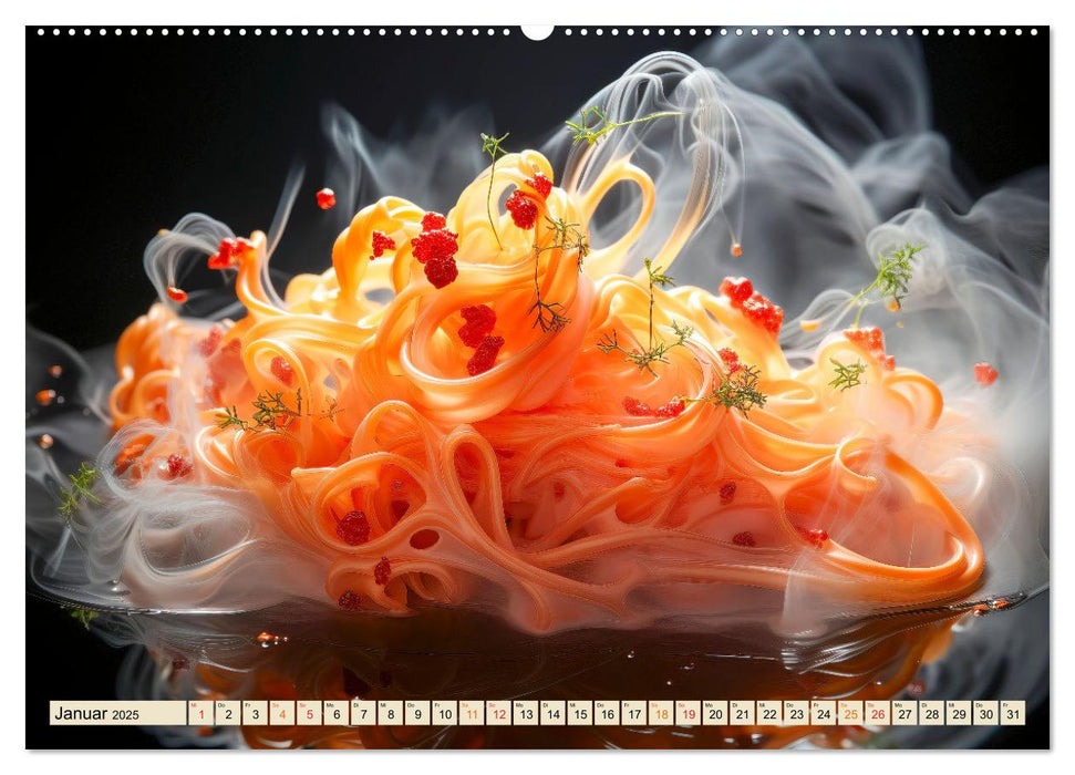 Molekulare Küche für Gourmets - Genuss erleben (CALVENDO Wandkalender 2025)