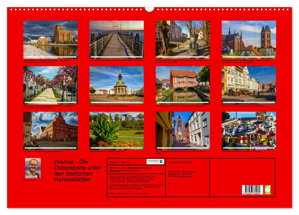 Wismar - Die Ostseeperle unter den deutschen Hansestädten (CALVENDO Wandkalender 2025)